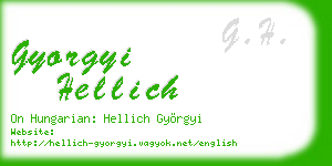 gyorgyi hellich business card